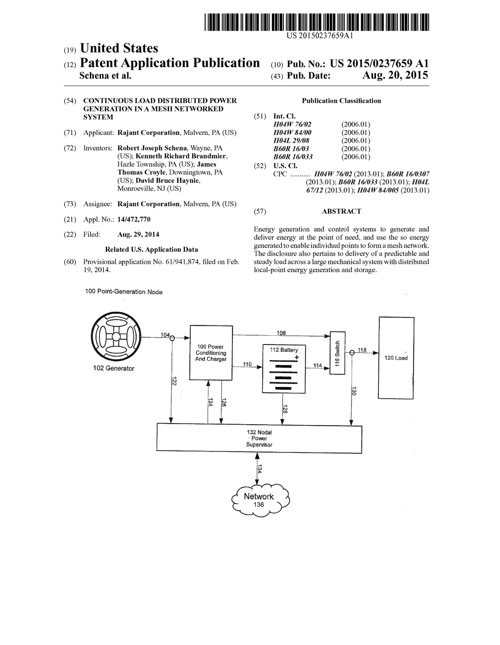 Continuous Load Distributed Power Generation In A Mesh Networked System - diagram, schematic, and image 01