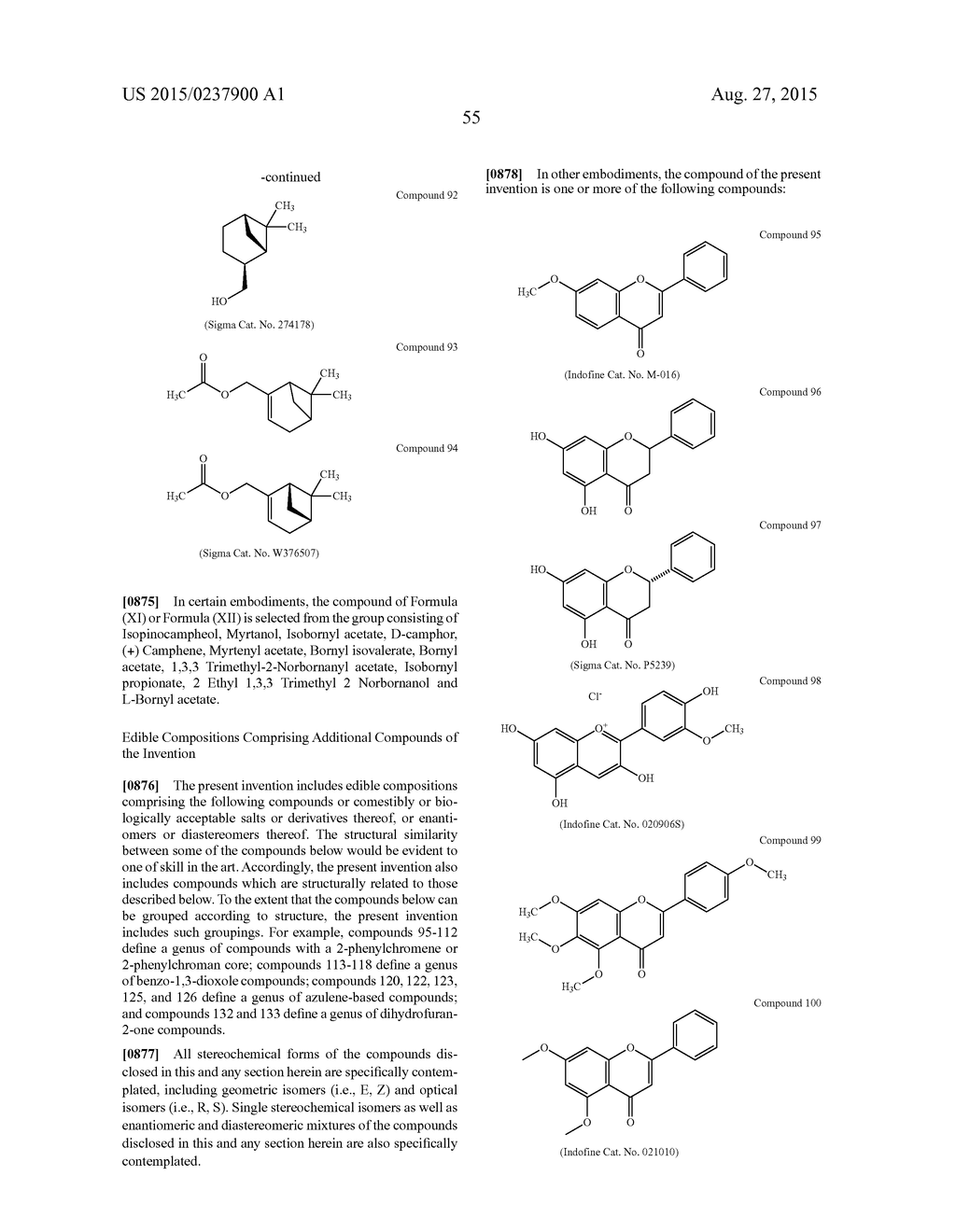 COMPOUNDS, COMPOSITIONS, AND METHODS FOR REDUCING OR ELIMINATING BITTER     TASTE - diagram, schematic, and image 108