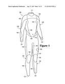 WETSUITS WITH HYDRODYNAMIC INTERLOCKING AND KINESIOLOGIC FEATURES diagram and image