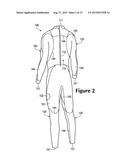 WETSUITS WITH HYDRODYNAMIC INTERLOCKING AND KINESIOLOGIC FEATURES diagram and image