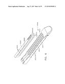 IMPLANTABLE LAYERS AND METHODS FOR MODIFYING THE SHAPE OF THE IMPLANTABLE     LAYERS FOR USE WITH A SURGICAL FASTENING INSTRUMENT diagram and image