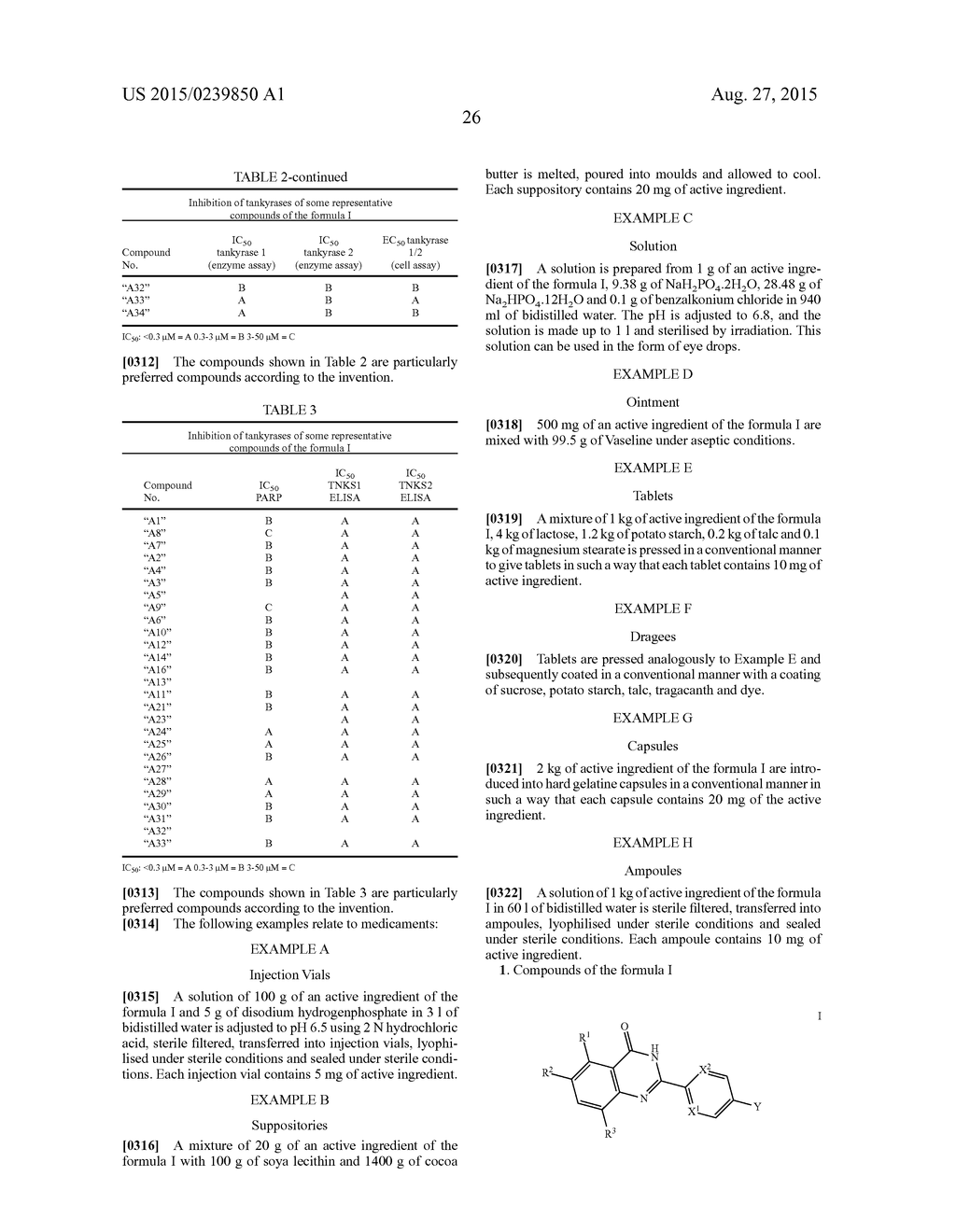 QUINAZOLINONE DERIVATIVES AS PARP INHIBITORS - diagram, schematic, and image 27