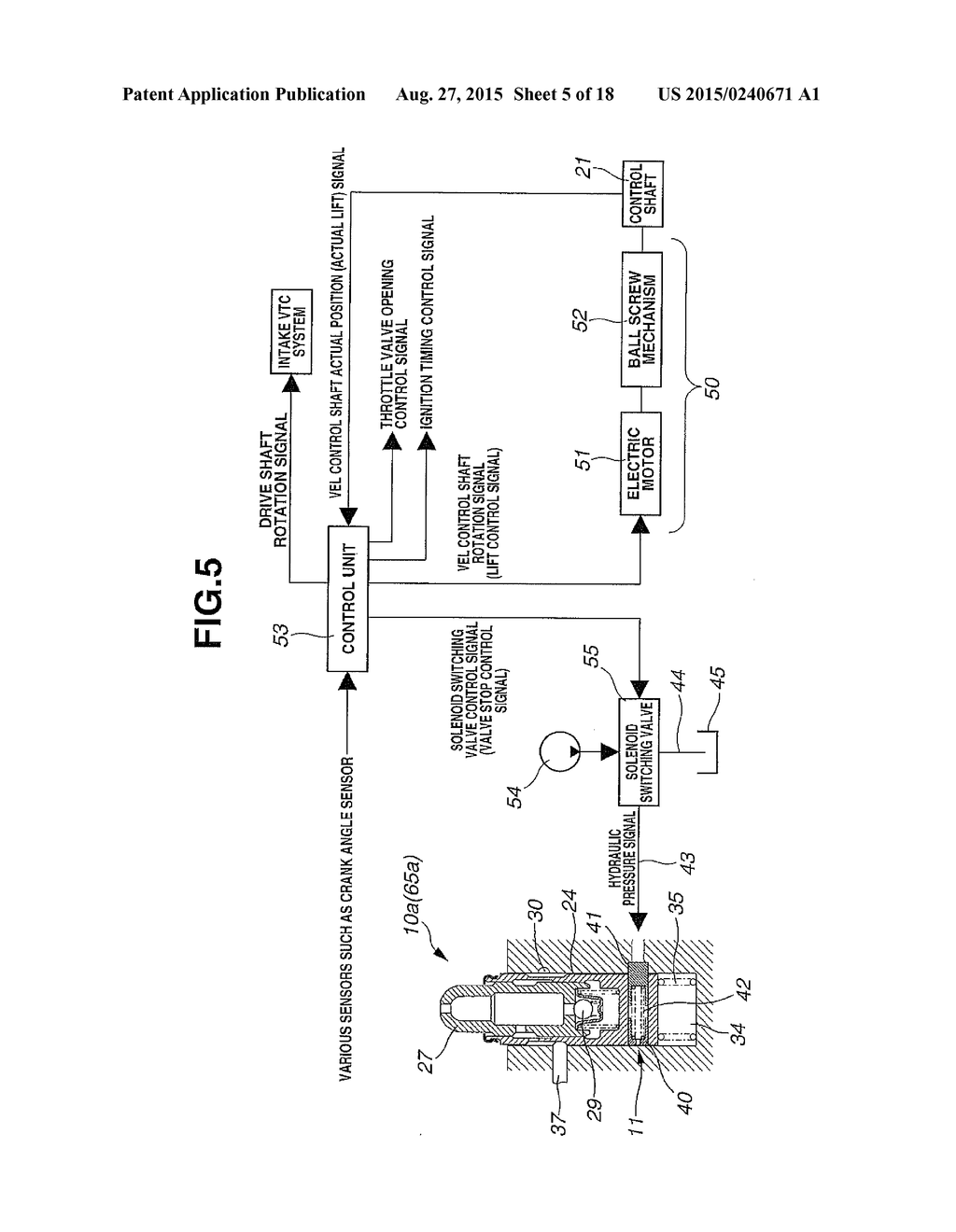 VARIABLE VALVE DEVICE FOR INTERNAL COMBUSTION ENGINE - diagram, schematic, and image 06