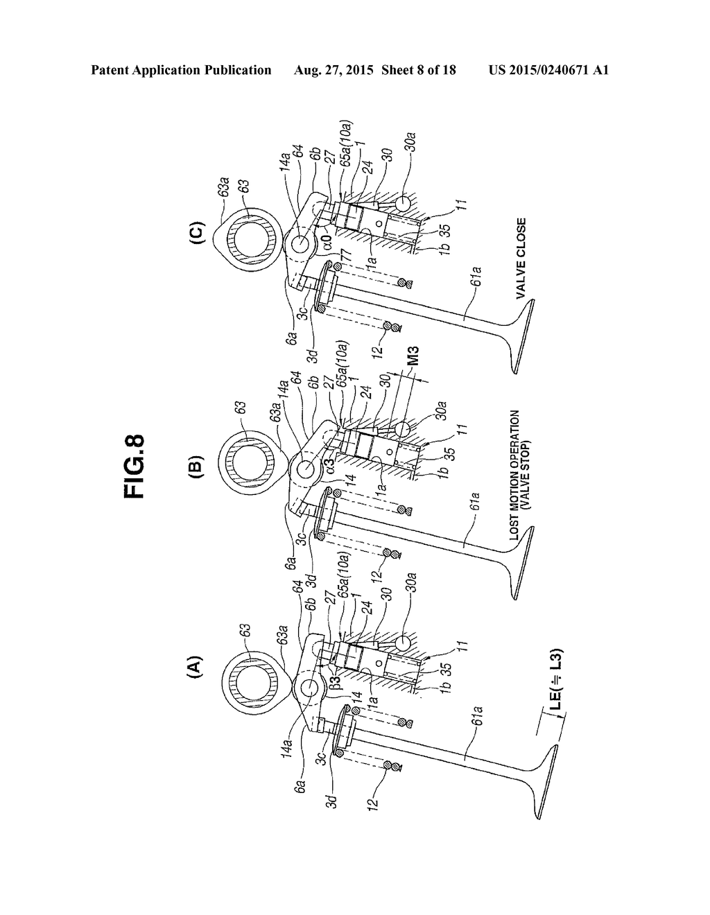 VARIABLE VALVE DEVICE FOR INTERNAL COMBUSTION ENGINE - diagram, schematic, and image 09