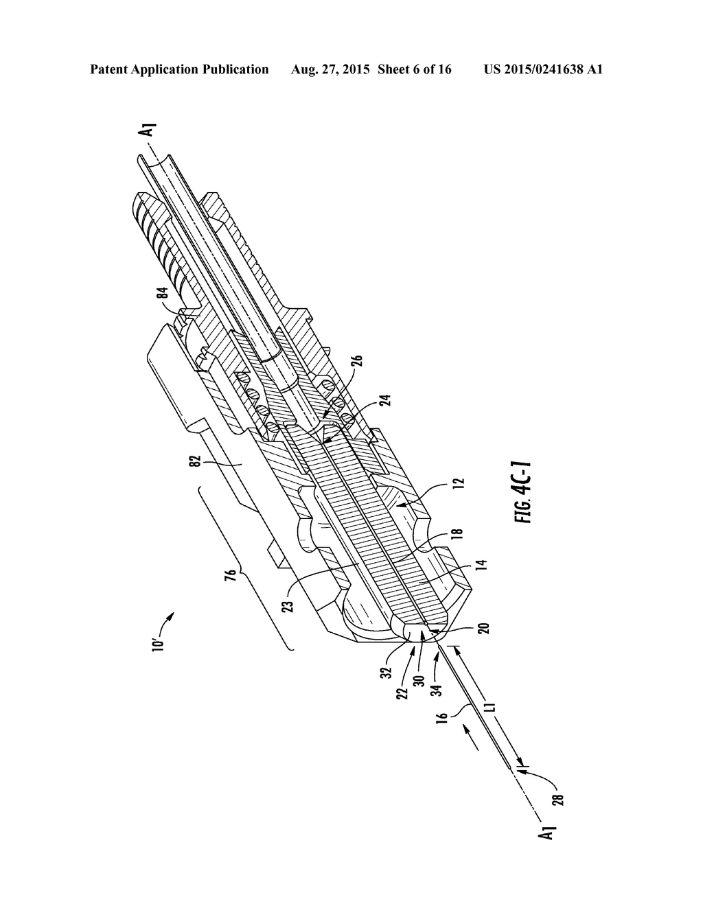 PRETERMINATED FIBER OPTIC CONNECTOR SUB-ASSEMBLIES, AND RELATED FIBER     OPTIC CONNECTORS, CABLE ASSEMBLIES, AND METHODS - diagram, schematic, and image 07