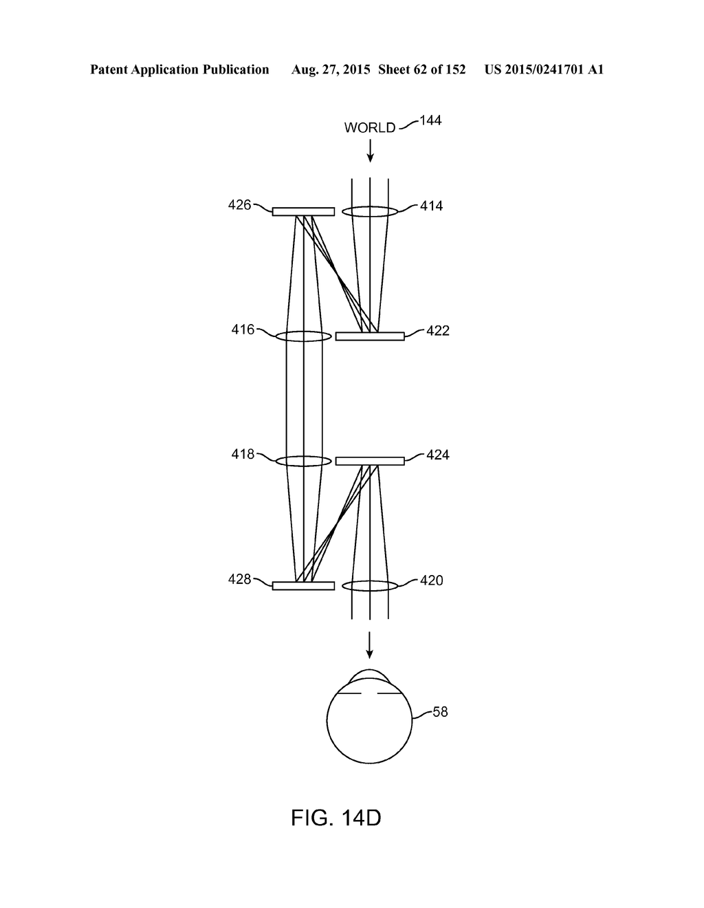 PINHOLE ARRAY OPERATIVELY COUPLED TO A SPATIAL LIGHT MODULATOR FOR     AUGMENTED OR VIRTUAL REALITY - diagram, schematic, and image 63