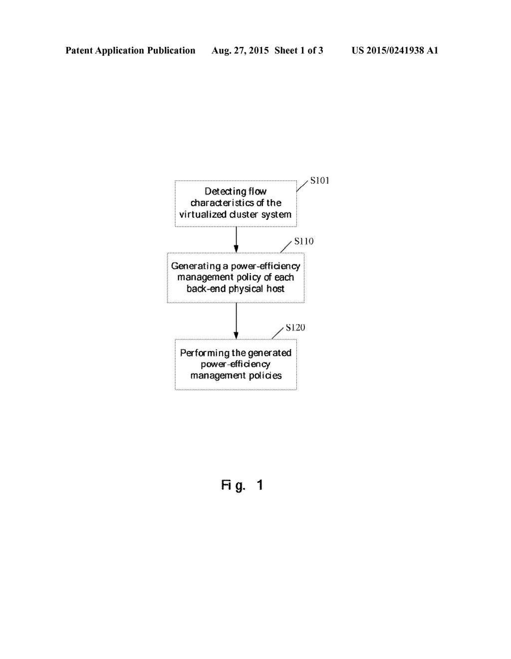 METHOD AND APPARATUS FOR POWER-EFFICIENCY MANAGEMENT IN A VIRTUALIZED     CLUSTER SYSTEM - diagram, schematic, and image 02