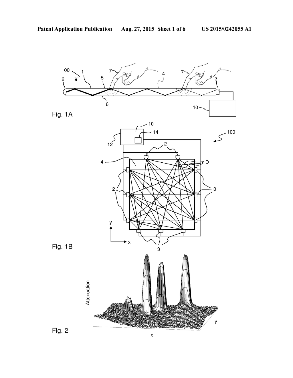 TOUCH-SENSITIVE APPARATUS WITH IMPROVED SPATIAL RESOLUTION - diagram, schematic, and image 02