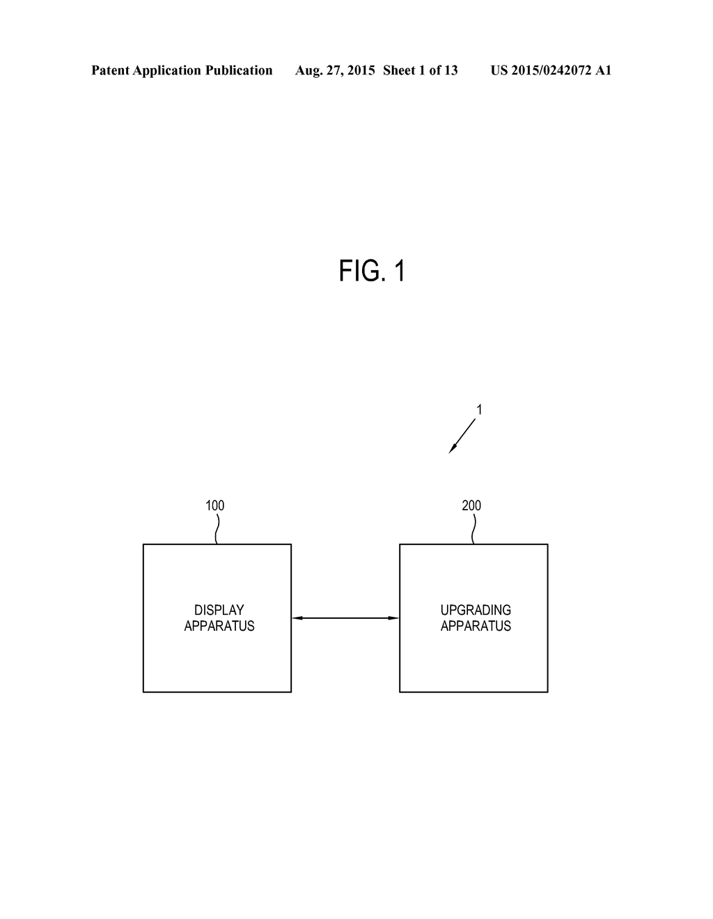 DISPLAY SYSTEM INCLUDING A DISPLAY APPARATUS AND AN UPGRADING APPARATUS,     AND CONTROL METHOD - diagram, schematic, and image 02