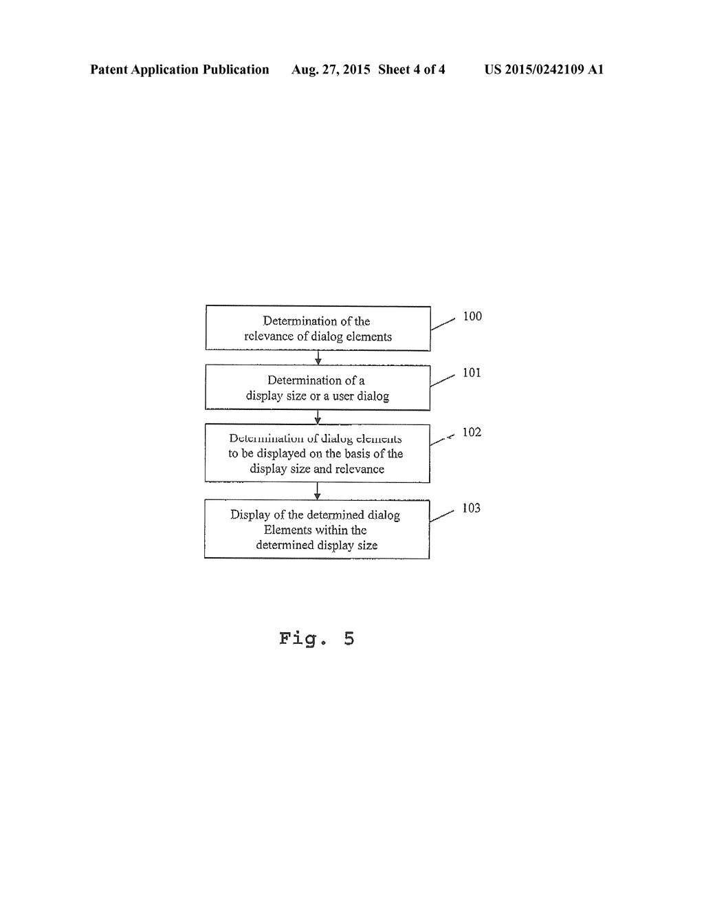 MEASURING DEVICE AND A MEASURING METHOD WITH USER DIALOGS CAPABLE OF BEING     ADAPTED IN SIZE AND INFORMATION CONTENT - diagram, schematic, and image 05