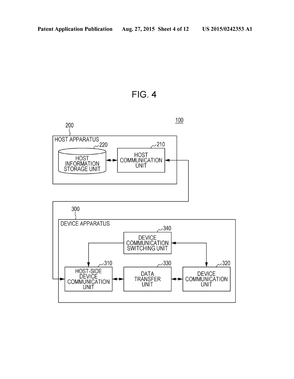 DATA TRANSFER APPARATUS, HOST APPARATUS, DATA TRANSFER SYSTEM, AND     COMMUNICATION MODE SETTING METHOD - diagram, schematic, and image 05