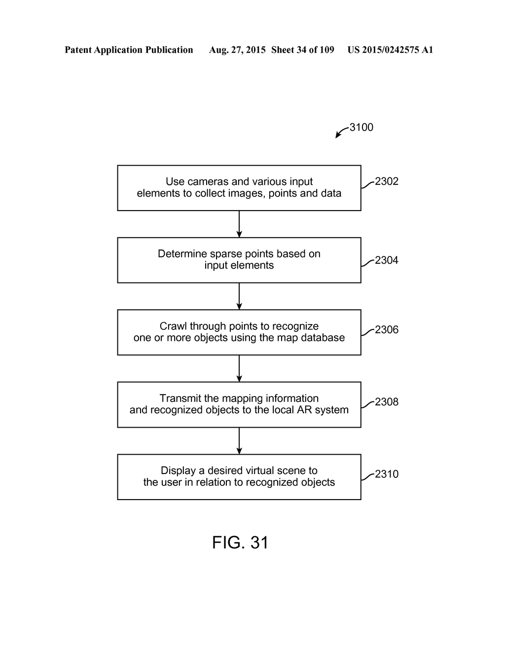 METHOD AND SYSTEM FOR FACILITATING REHABILITATION USING AN AUGMENTED     REALITY SYSTEM - diagram, schematic, and image 35