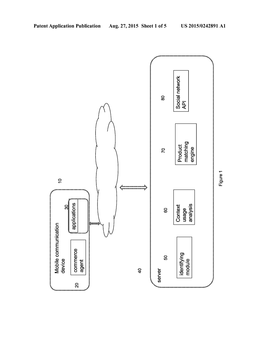 METHOD AND SYSTEM FOR MATCHING COMMERCIAL PRODUCTS TO USERS OF MOBILE     APPLICATIONS - diagram, schematic, and image 02