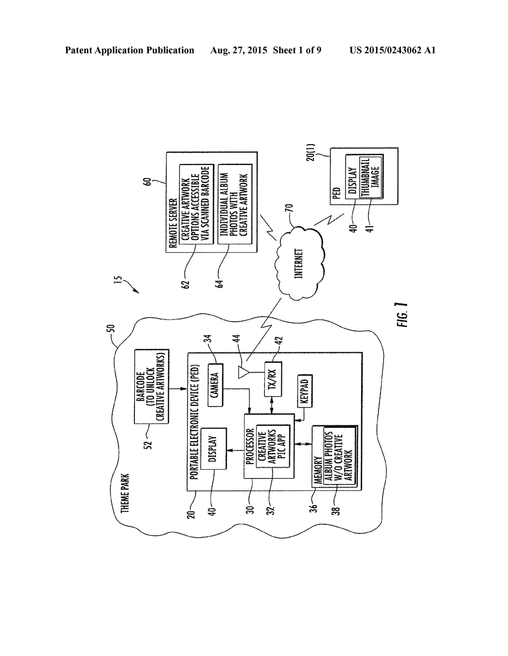 PORTABLE ELECTRONIC DEVICE WITH A CREATIVE ARTWORKS PICTURE APPLICATION - diagram, schematic, and image 02