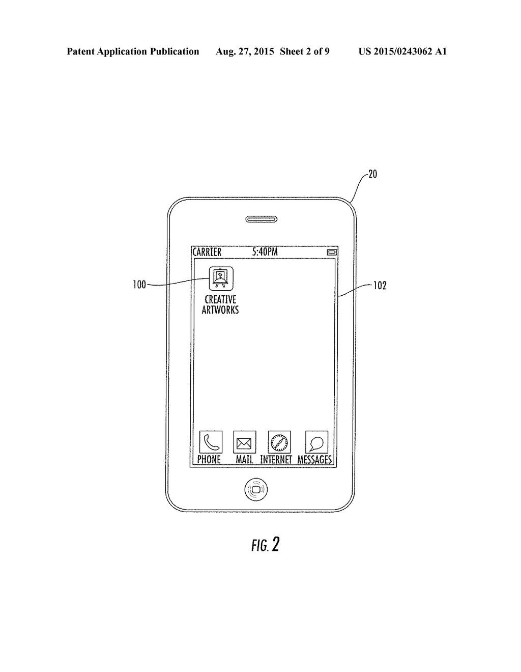 PORTABLE ELECTRONIC DEVICE WITH A CREATIVE ARTWORKS PICTURE APPLICATION - diagram, schematic, and image 03