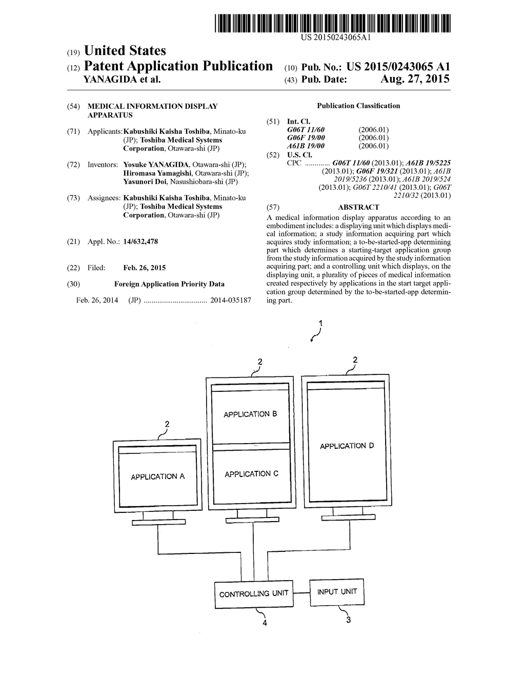 MEDICAL INFORMATION DISPLAY APPARATUS - diagram, schematic, and image 01