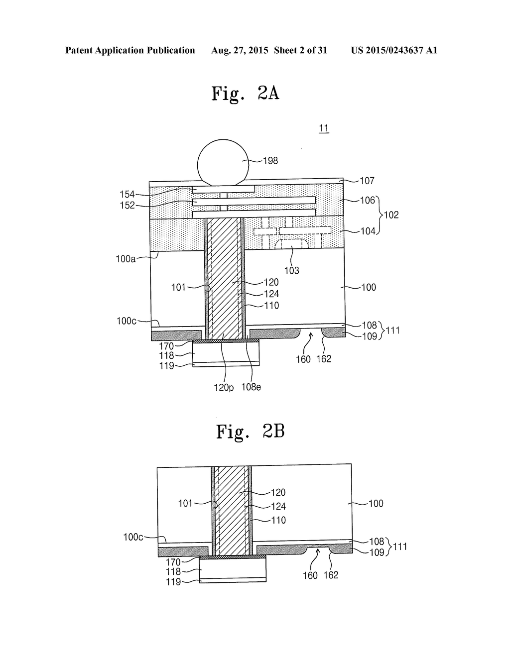 SEMICONDUCTOR DEVICES HAVING THROUGH-VIAS AND METHODS FOR FABRICATING THE     SAME - diagram, schematic, and image 03