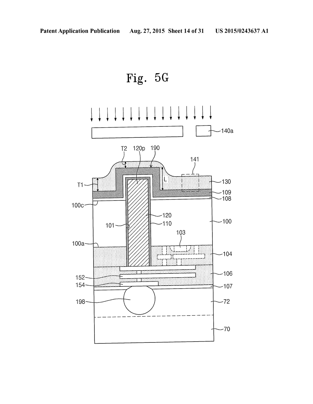 SEMICONDUCTOR DEVICES HAVING THROUGH-VIAS AND METHODS FOR FABRICATING THE     SAME - diagram, schematic, and image 15