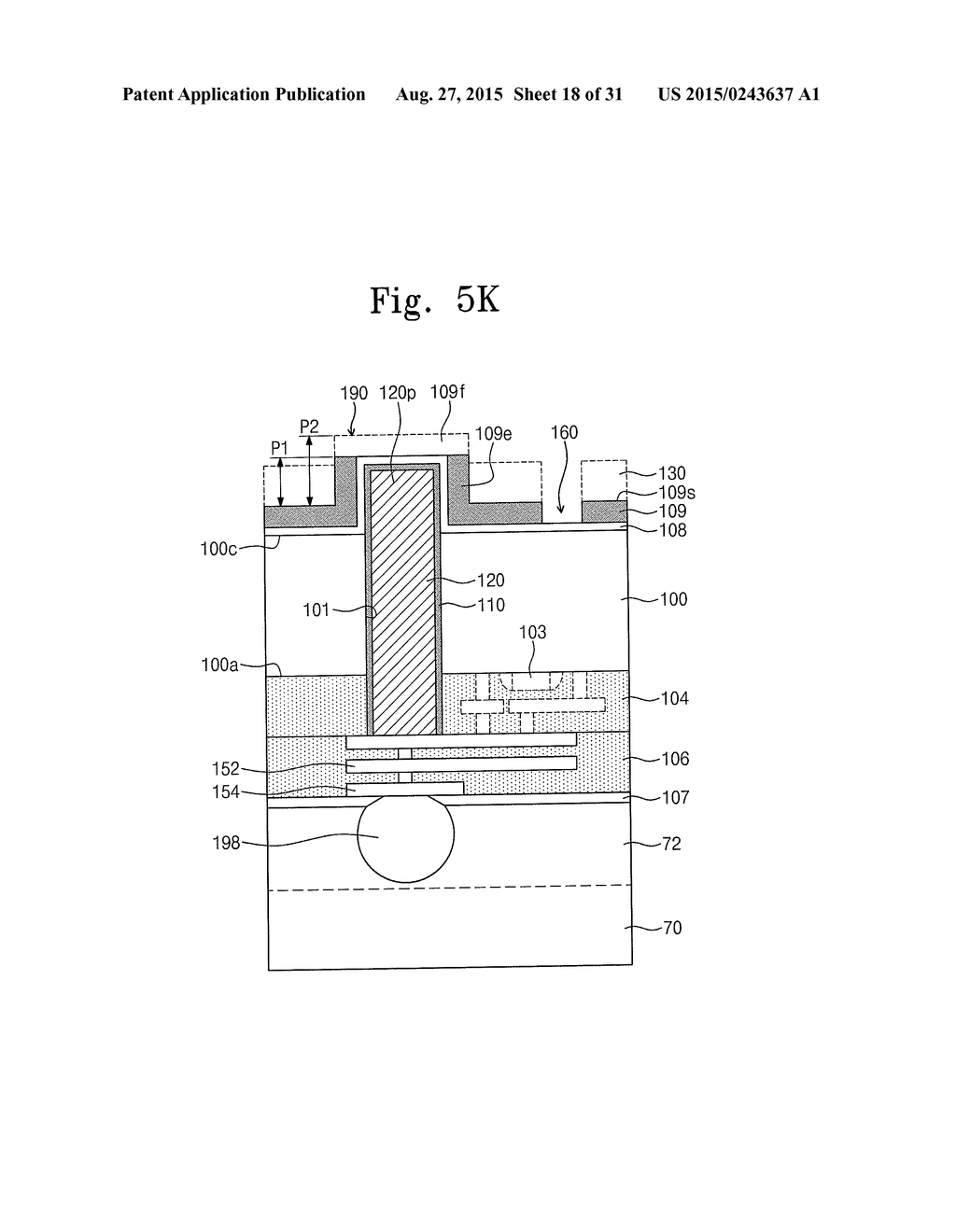 SEMICONDUCTOR DEVICES HAVING THROUGH-VIAS AND METHODS FOR FABRICATING THE     SAME - diagram, schematic, and image 19