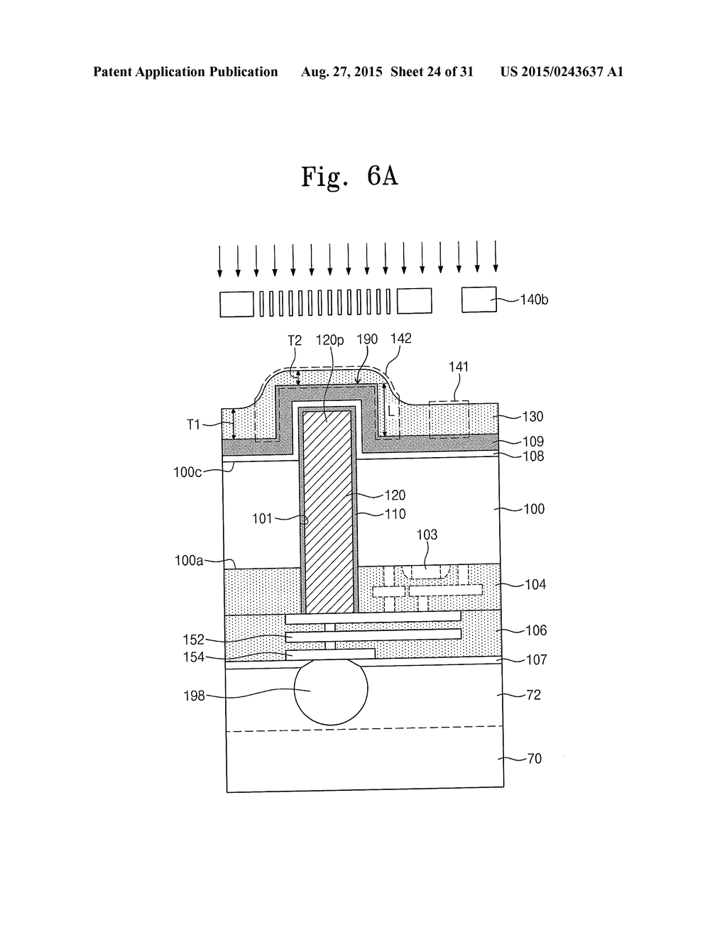 SEMICONDUCTOR DEVICES HAVING THROUGH-VIAS AND METHODS FOR FABRICATING THE     SAME - diagram, schematic, and image 25