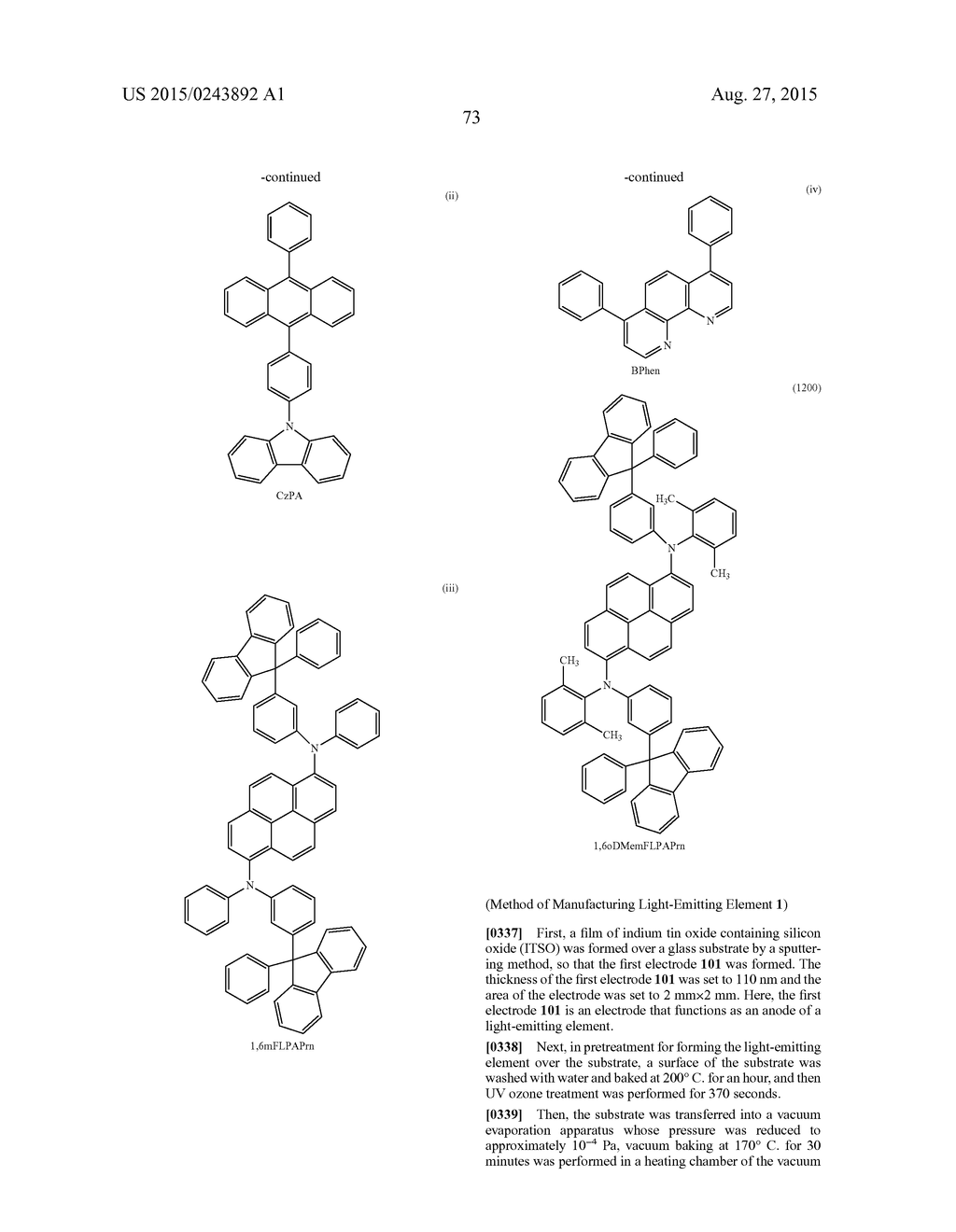 Organic Compound, Light-Emitting Element, Display Module, Lighting Module,     Light-Emitting Device, Display Device, Electronic Device, and Lighting     Device - diagram, schematic, and image 119