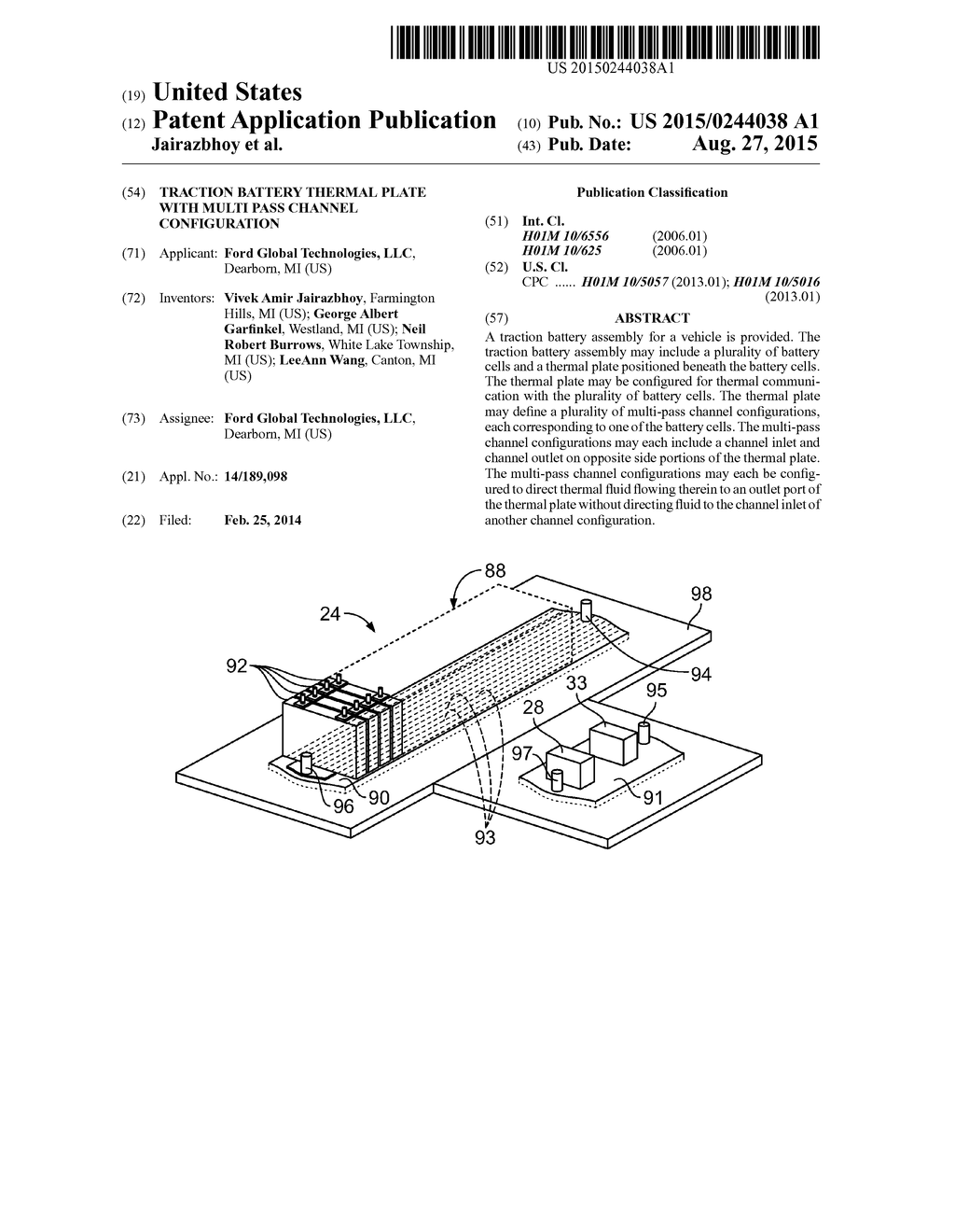 TRACTION BATTERY THERMAL PLATE WITH MULTI PASS CHANNEL CONFIGURATION - diagram, schematic, and image 01