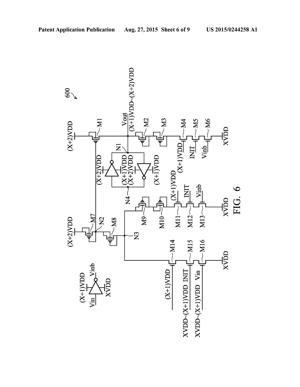 CHARGE PUMP INITIALIZATION DEVICE, INTEGRATED CIRCUIT HAVING CHARGE PUMP     INITIALIZATION DEVICE, AND METHOD OF OPERATION - diagram, schematic, and image 07