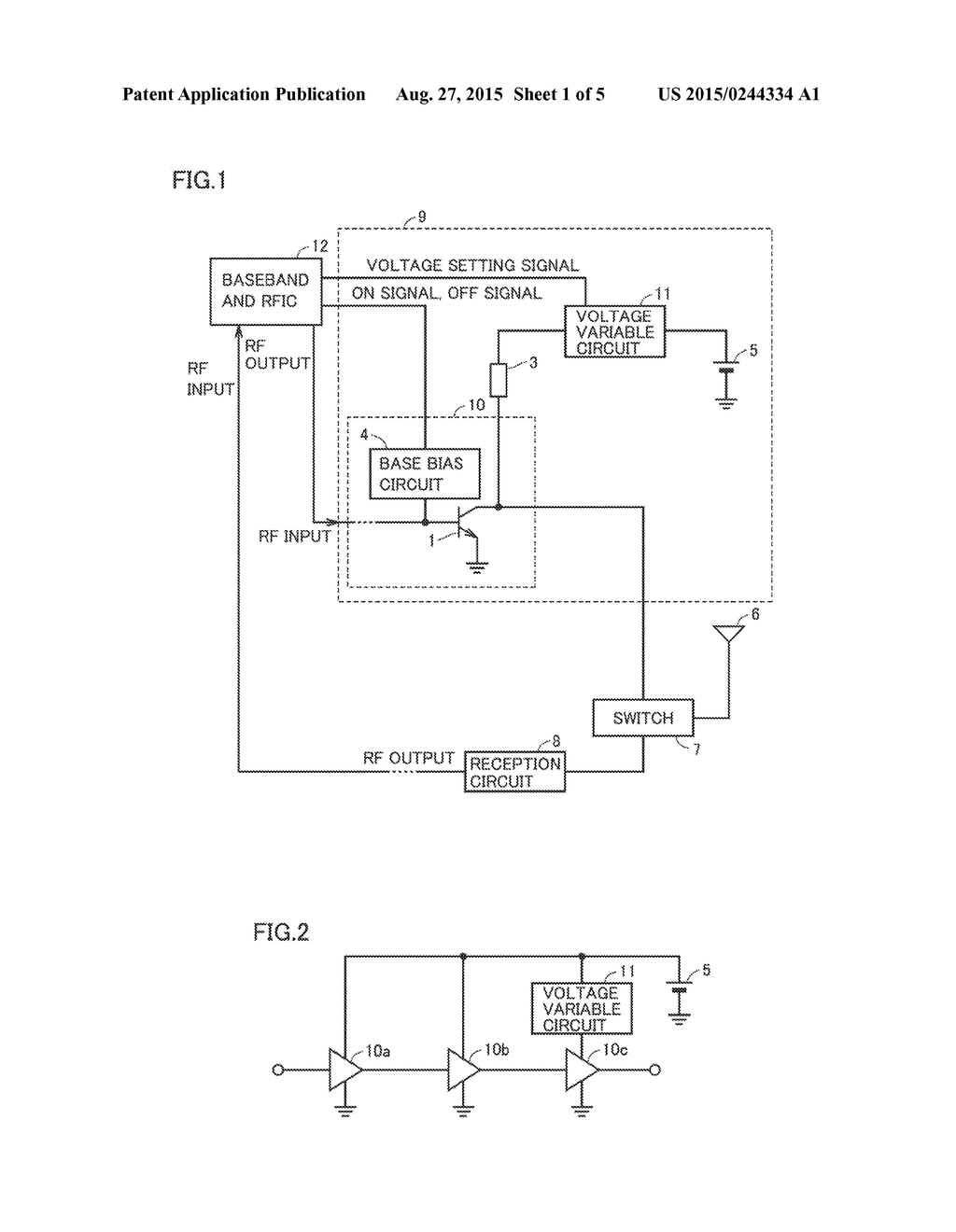 AMPLIFICATION DEVICE AND RADIO COMMUNICATION APPARATUS EQUIPPED WITH     AMPLIFICATION DEVICE - diagram, schematic, and image 02