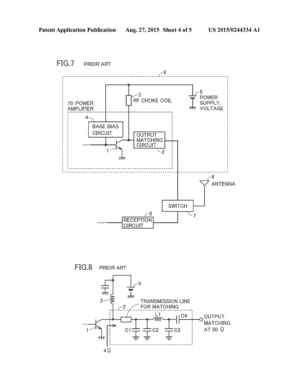 AMPLIFICATION DEVICE AND RADIO COMMUNICATION APPARATUS EQUIPPED WITH     AMPLIFICATION DEVICE - diagram, schematic, and image 05