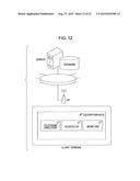 SERVER AND METHOD, NON-TRANSITORY COMPUTER READABLE STORAGE MEDIUM, AND     MOBILE CLIENT TERMINAL AND METHOD diagram and image