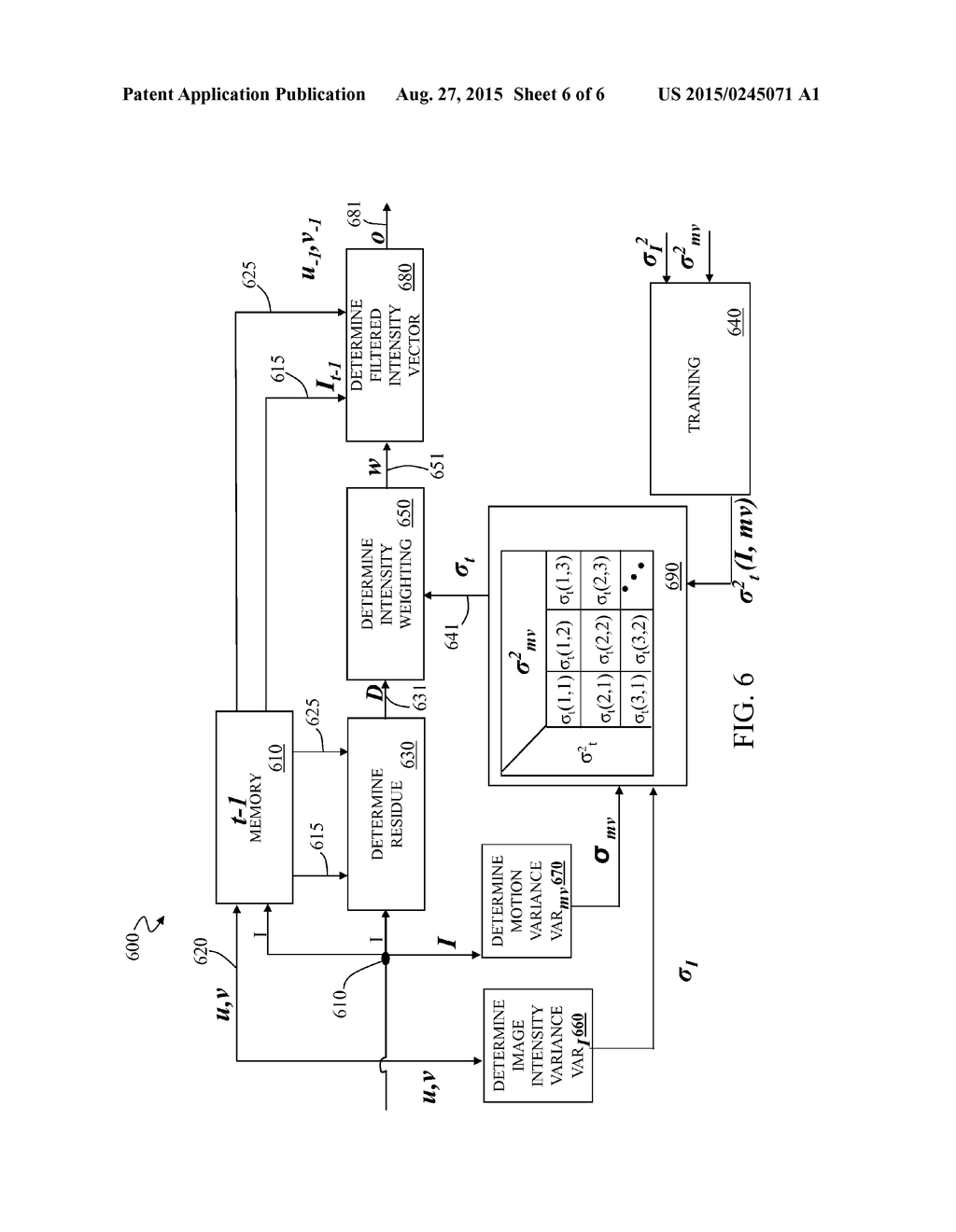 MOTION-COMPENSATED TEMPORAL FILTERING BASED ON VARIABLE FILTER PARAMETERS - diagram, schematic, and image 07