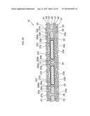 MULTILAYER WIRING BOARD WITH BUILT-IN ELECTRONIC COMPONENT diagram and image