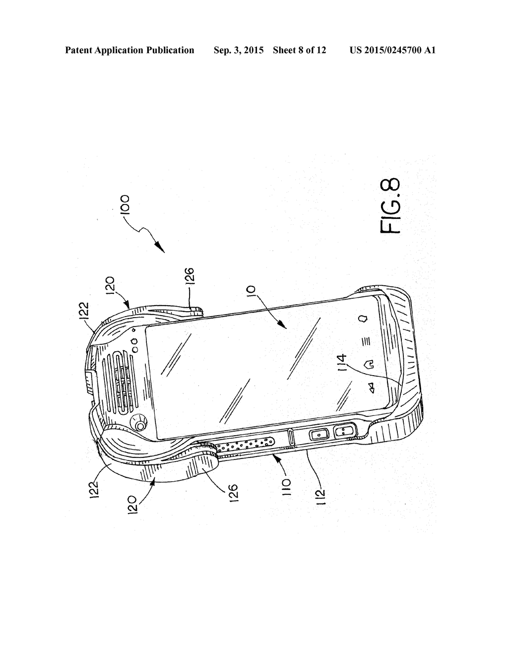 Holster for Handheld Device - diagram, schematic, and image 09