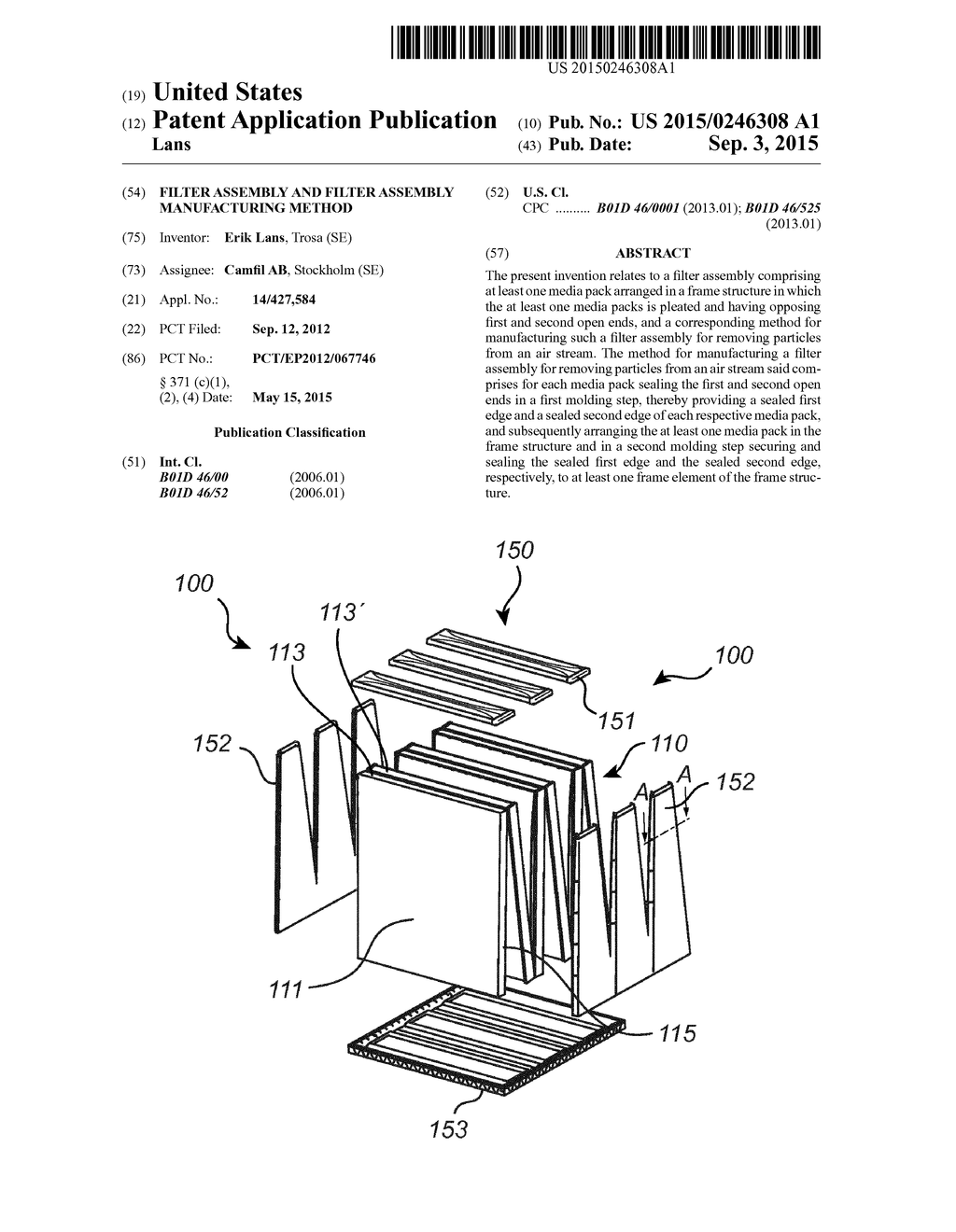 FILTER ASSEMBLY AND FILTER ASSEMBLY MANUFACTURING METHOD - diagram, schematic, and image 01