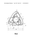 CUTTING INSERT AND CUTTING EDGE REPLACEABLE ROTARY CUTTING TOOL diagram and image