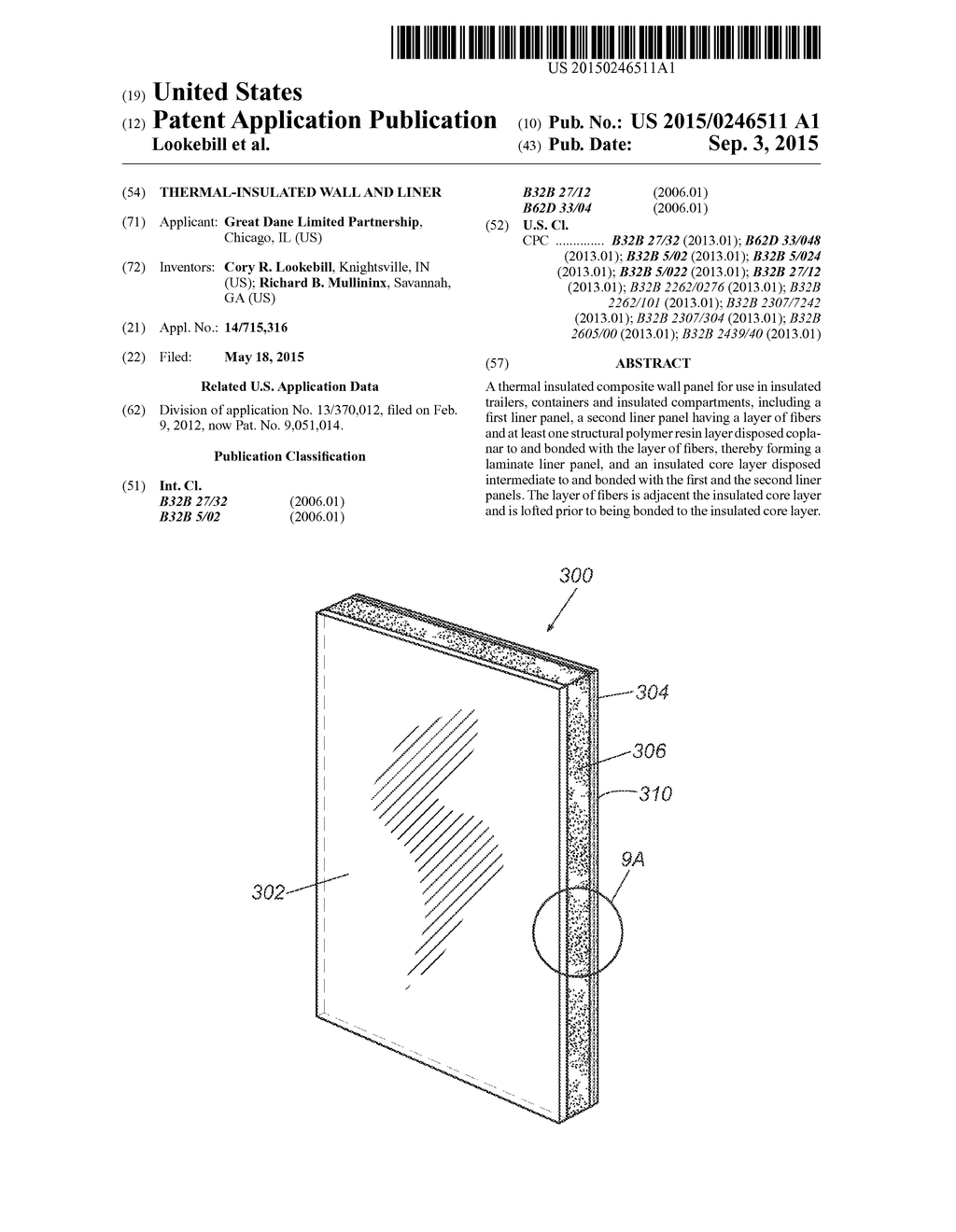 THERMAL-INSULATED WALL AND LINER - diagram, schematic, and image 01