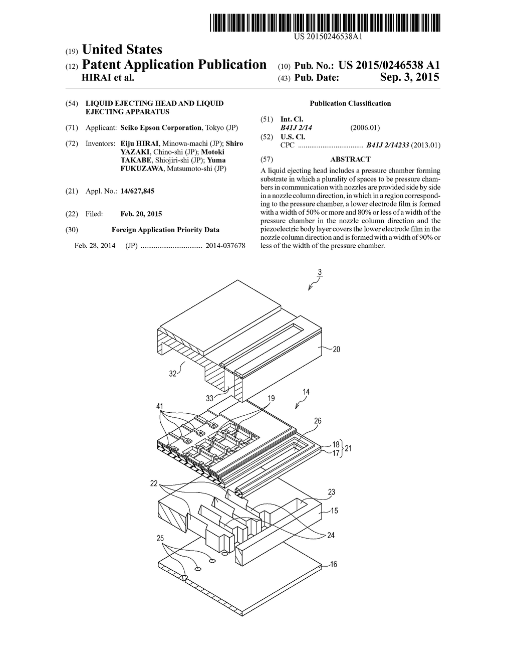 LIQUID EJECTING HEAD AND LIQUID EJECTING APPARATUS - diagram, schematic, and image 01