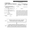 SECURITY PATTERN APPLIED BY SELECTIVELY REMELTING INK WITHIN PRINTED AREAS diagram and image