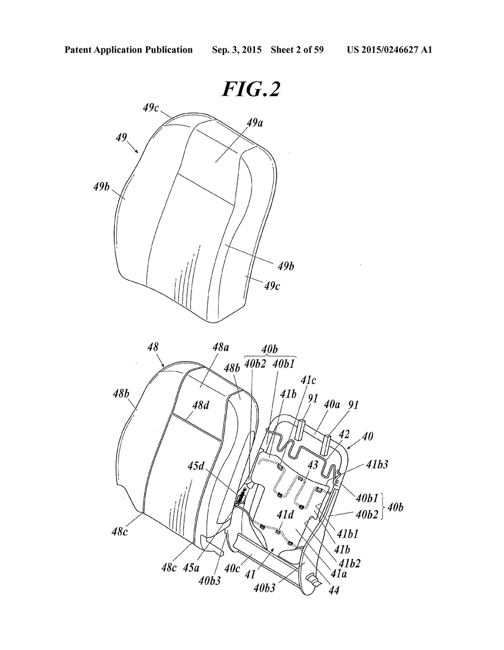 SEAT BACKREST - diagram, schematic, and image 03