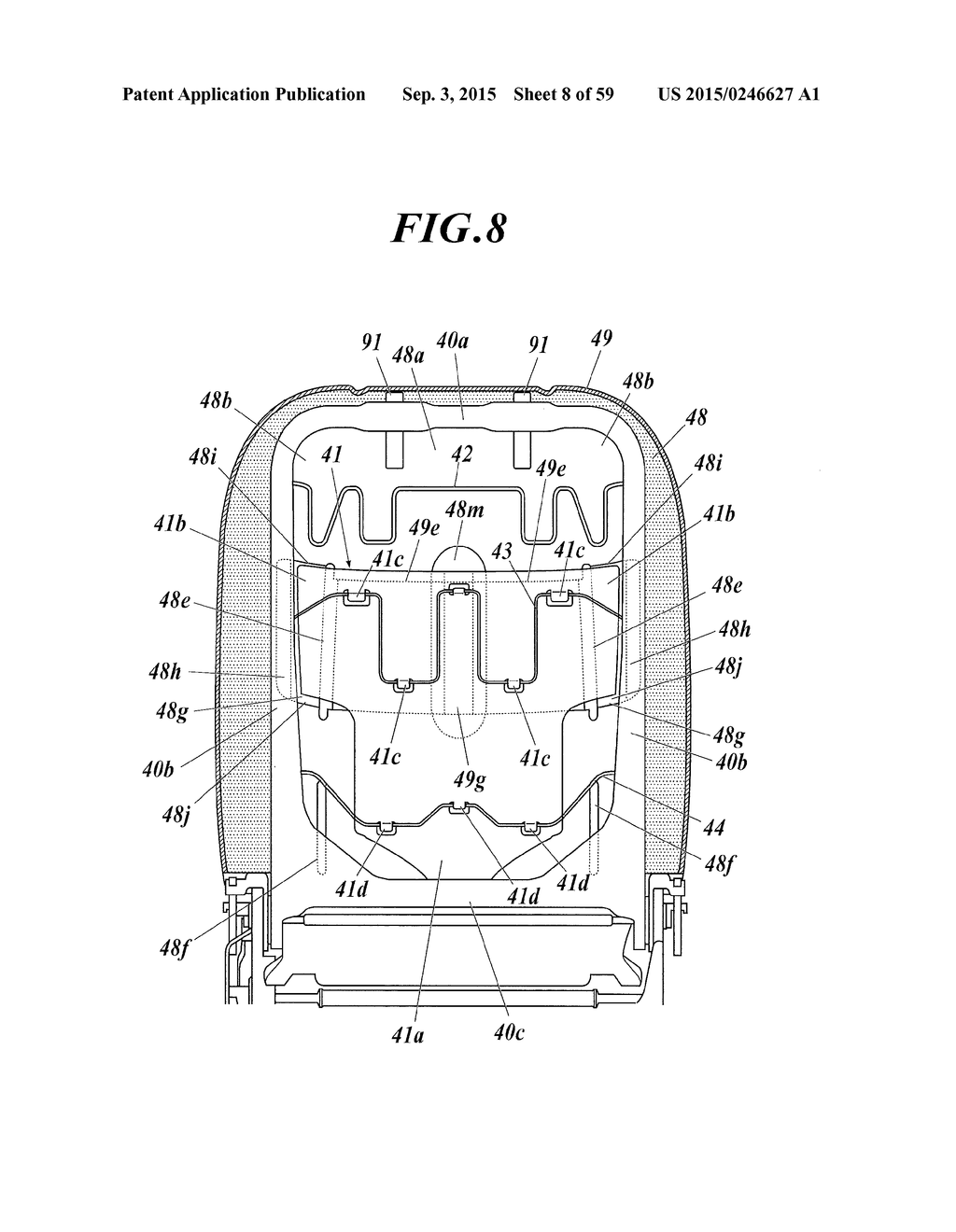 SEAT BACKREST - diagram, schematic, and image 09