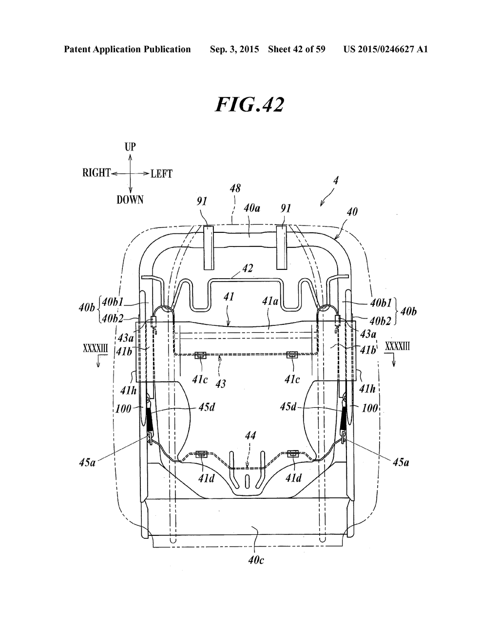 SEAT BACKREST - diagram, schematic, and image 43