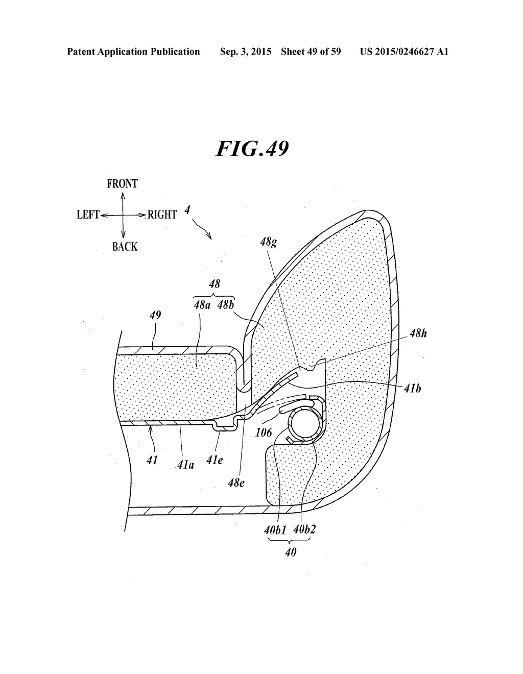 SEAT BACKREST - diagram, schematic, and image 50