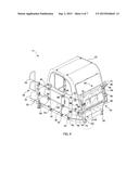 GUARDRAIL SYSTEM FOR A CAB ENVIRONMENT OF A MOBILE MACHINE diagram and image