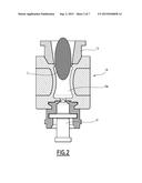 PROCESS AND MACHINE FOR MANUFACTURING A HOLLOW ARTICLE MADE OF THIN GLASS diagram and image