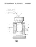 PROCESS AND MACHINE FOR MANUFACTURING A HOLLOW ARTICLE MADE OF THIN GLASS diagram and image