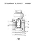 PROCESS AND MACHINE FOR MANUFACTURING A HOLLOW ARTICLE MADE OF THIN GLASS diagram and image