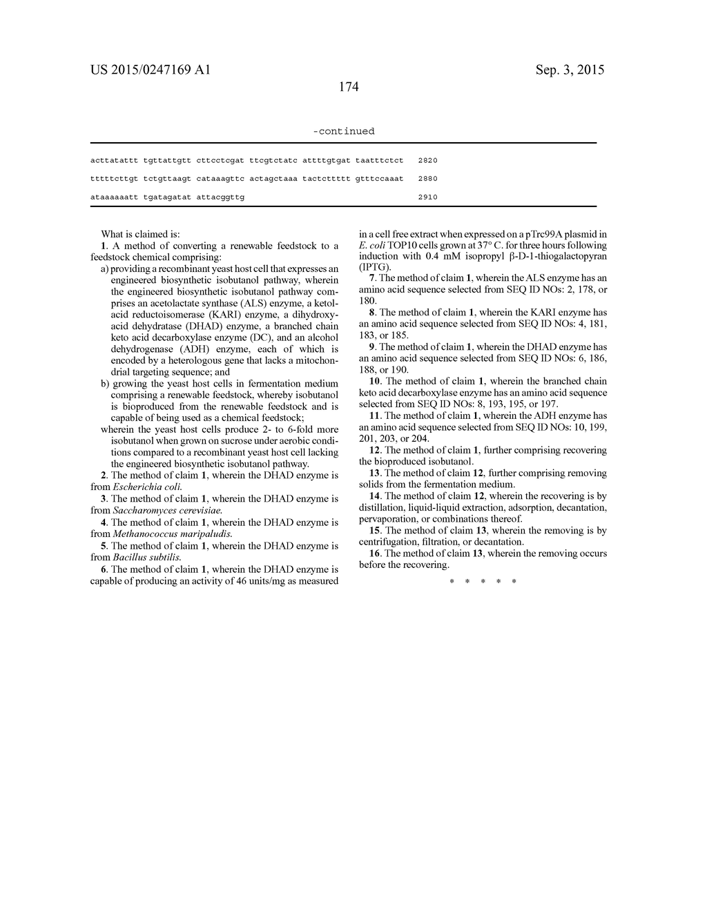 FERMENTIVE PRODUCTION OF FOUR CARBON ALCOHOLS - diagram, schematic, and image 176