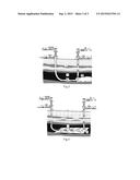 METHOD FOR FRACTURE COMMUNICATION, PASSAGE PROCESSING, AND UNDERGROUND     GASIFICATION OF UNDERGROUND CARBON-CONTAINING ORGANIC MINERAL RESERVOIR diagram and image