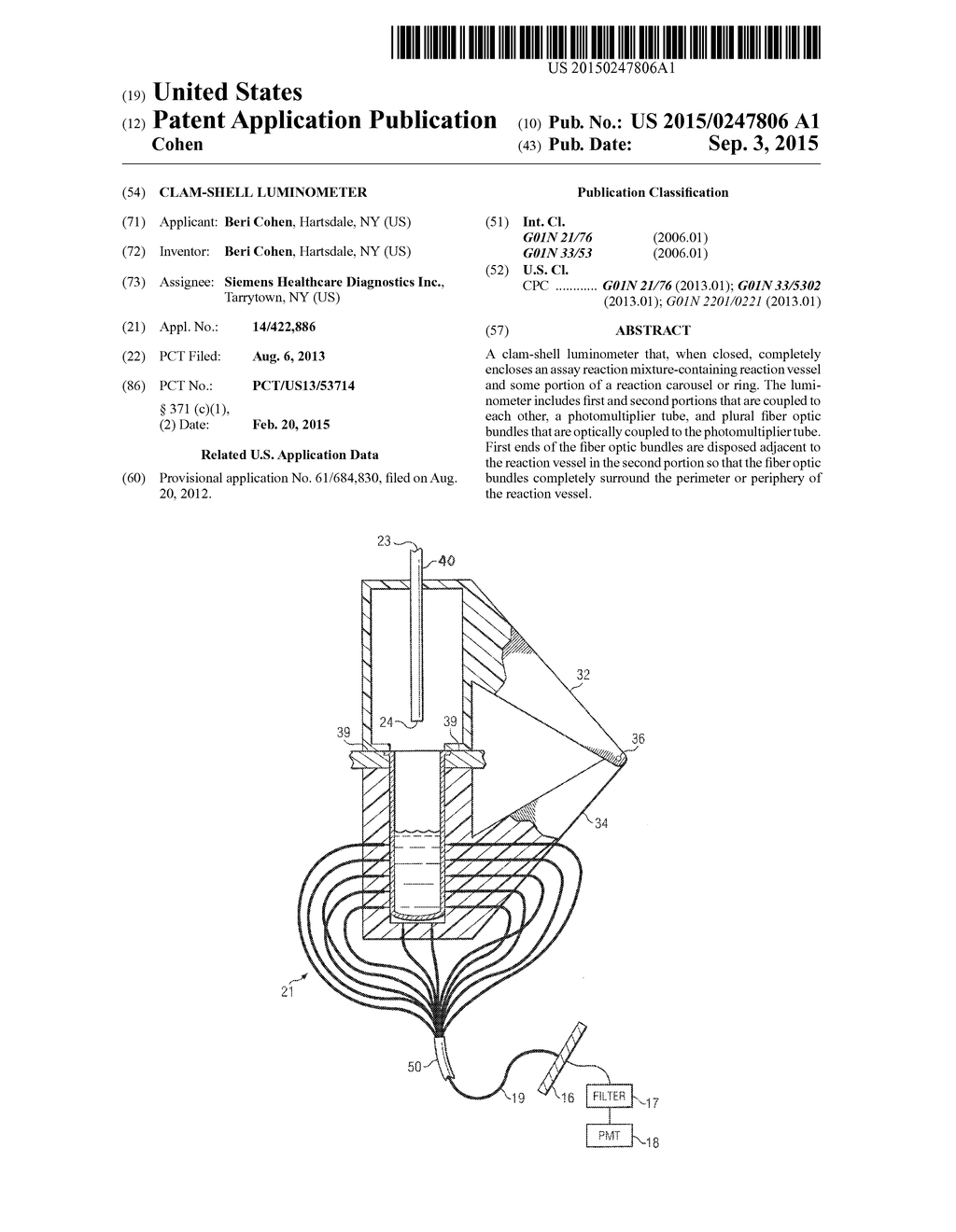 CLAM-SHELL LUMINOMETER - diagram, schematic, and image 01