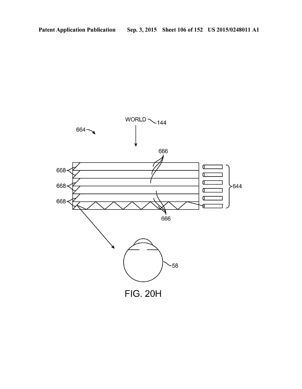 DELIVERING VIRTUAL IMAGES OF DIFFERENT PORTIONS OF THE USER'S PUPIL FOR     AUGMENTED OR VIRTUAL REALITY - diagram, schematic, and image 107